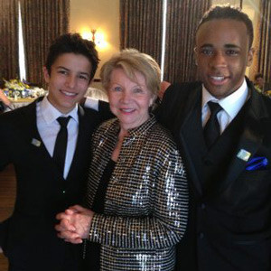June Scobee Rodgers and Aramis Knight